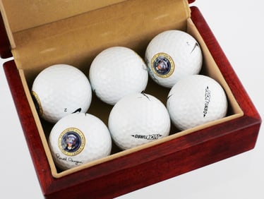 RONALD REAGAN Nike Golf Balls (6), in Box