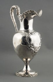 15" Sterling Silver Ewer, NYC Bishop's Family