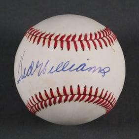 TED WILLIAMS Signed Baseball