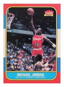 1986 Fleer MICHAEL JORDAN Rookie, Raw High Grade