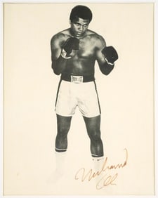 MUHAMMAD ALI, Signed Photo, JSA Letter