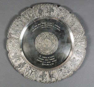 Sterling Plate, Gen. Yarborough, from Mexico Sec Def