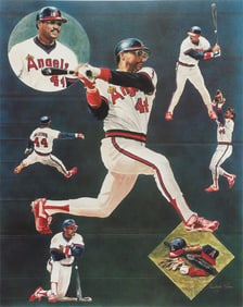REGGIE JACKSON Signed Litho, #'d Ltd. Ed.