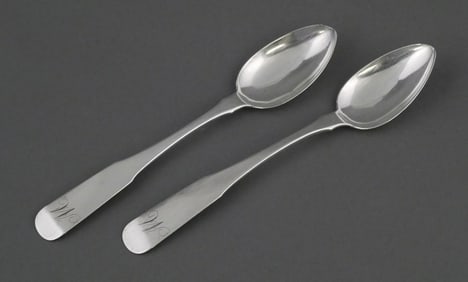 Southern Coin Silver Spoons (2), Virginia