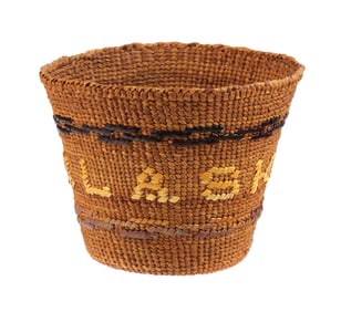 Early 20C Alaska Tsimshian Northwest Coast Basket