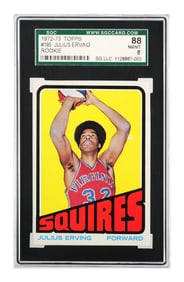 1972 Topps JULIUS ERVING Rookie, SGC 8