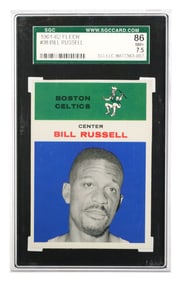 1961 Fleer BILL RUSSELL Card, SGC 7.5