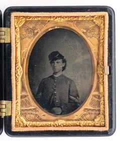 Tintype Civil War Union Soldier Ninth Plate