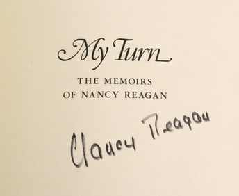 Signed Book: NANCY REAGAN, My Turn