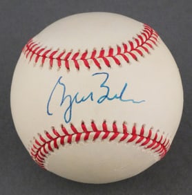 GEORGE W. BUSH Signed Baseball, w Letter