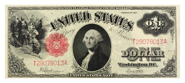 Currency: 1917 United States Note $1 Uncirculated