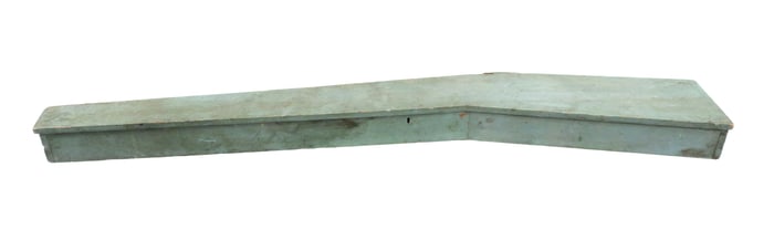 Antique Wood Rifle Box Painted Haint Blue