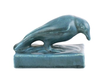 Scarce ROOKWOOD Crow Paperweight 1928