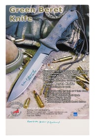 Yarborough KNIFE Poster, Signed by the General