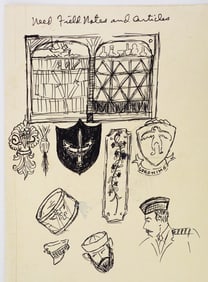 Gen. Yarborough, Doodles on a Folder
