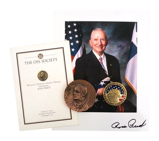 ROSS PEROT, Signed Photo & Memorabilia