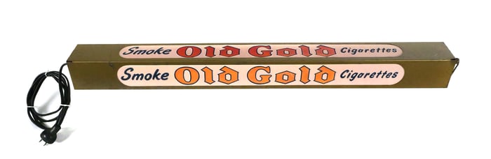 Vintage OLD GOLD Cigarettes Advertising Sign