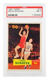 1957 Topps DOLPH SCHAYES RC, PSA 7