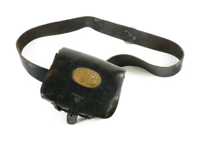 US Model 1861 Cartridge Box with Eagle Plate