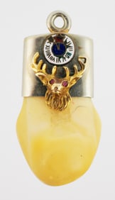 1920s Elks Club Tooth Watch Fob or Pendant