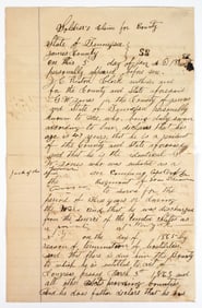 Union Sailor's Claim for Bounty, Gunboat Service