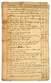 BARDSTOWN Kentucky 1790s Estate Document