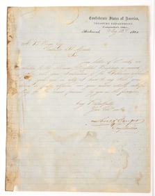 Civil War: Florida Confederate Letter, Fort St. Marks