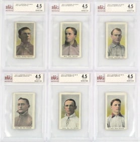 1910 Sporting Life Baseball Cards (6) BVG 4.5