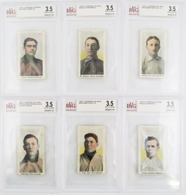 1910 Sporting Life Baseball Cards (6) BVG 3.5