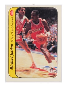 1986 Fleer MICHAEL JORDAN Rookie Sticker #8