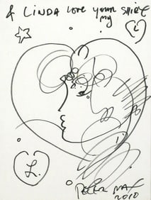 PETER MAX, Original signed Drawing