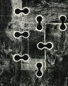 MEL KENDRICK 7 Locks Woodcut