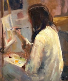 CHRISTOPHER STILL, O/B, Artist Painting