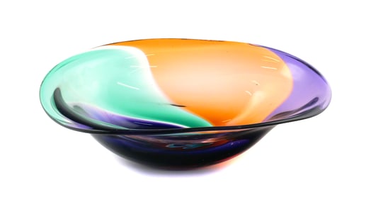 Leon Applebaum Art Glass Bowl