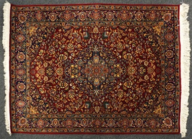 Hand-Knotted Persian Wool Rug