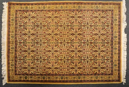 Persian Hand-Knotted Wool Rug