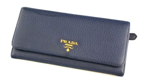 Prada Vitello Daino Continental Wallet COA