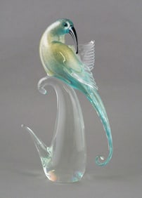 Murano Glass Bird Sculpture