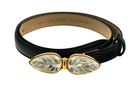 Lalique Tropiques Veau Belt Never Worn