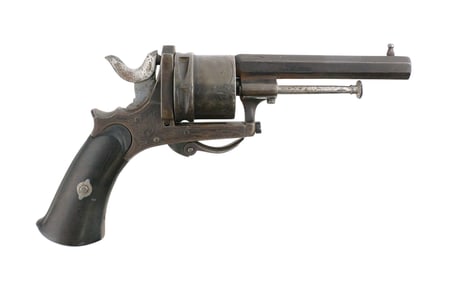Antique European 6-shot Revolver 7mm