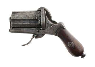 Belgian 6-Shot Pepperbox Revolver 7mm