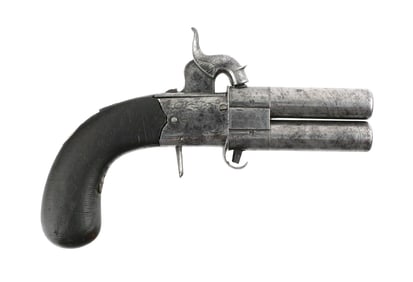 English Pocket Pistol Revolving Barrels