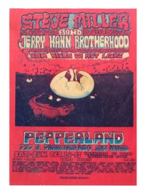 1970 Steve Miller Band Pepperland Handbill