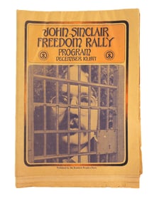 1971 John Sinclair Freedom Rally Program