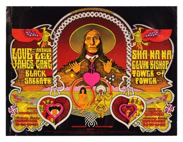 Love & Arthur Lee 1970 Orig Poster & Postcard (2)