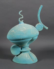 Blue Studio Ceramic Abstract Sculpture