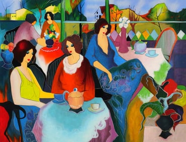 ITZCHAK TARKAY Brunch Serigraph