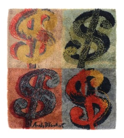 ANDY WARHOL "Dollar" Rug