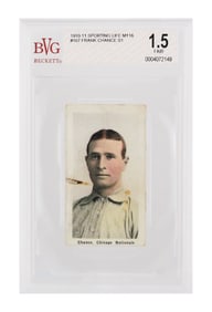 1910 Sporting Life FRANK CHANCE Card BVG