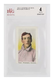 1910 Sporting Life EDDIE PLANK Card BVG